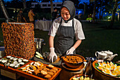 The residence luxury resort buffet restaurant indonesian food dishes, Bintan island, Riau islands, Indonesia