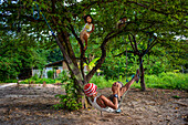 Local people living insde of the Malapascua island, Cebu, Philippines