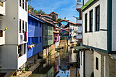 The picturesque fishing town of Ea in the Basque country, Euskadi, Vizcaya bay Bizkaia, Euskalerria, Spain