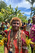 Ceremony for the arrival of the health Minister of Papua New Guinea in Hoskins Airport, New Britain