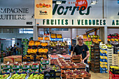 Fruit and Vegetable section, in Mercabarna. Barcelona´s Central Markets. Barcelona. Spain