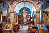 Inside the Church of St George, Madaba, Jordan. Map Mosaic, Greek Orthodox Church of St. Geoerge, Madaba, Jordan