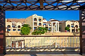 View over the luxurious Crowne Plaza Dead sea hotel in the dead sea, Jordan.