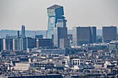 Paris skyline from viewpoint, France