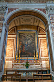 A side chapel in the Cathedral of Saints Philip and James in Sorrento, Italy.