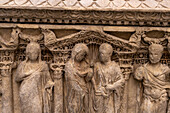 Detail of a 2nd Century Roman sarcophagus in the Duomo Museum in Florence, Italy. The scene depicts Castor and Pollux.