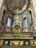 The altar in the Chapel of the Princes in the Medici Chapel Museum in Florence, Italy.