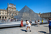 Glass pyramid Louvre Museum, Paris, France