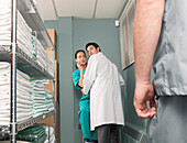 Doctor and Nurse Caught Kissing