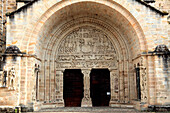 Frankreich, Nouvelle Aquitaine, Limousin, Departement Correze, Beaulieu sur Dordogne, Abteikirche Saint-Pierre