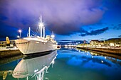 Gil Eannes, former hospital ship now youth hostel, Viana do Castelo, Minho-Lima, Norte, Portugal