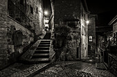 Lanes and stairs in the medieval village of Scheggino, Perugia Province, Umbria, Italy