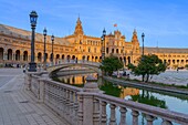 Plaza de Espana, Seville, Andalusia, Spain