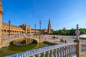 Plaza de Espana, Seville, Andalusia, Spain