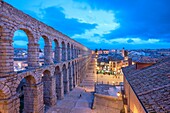 Roman Aqueduct, UNESCO, Segovia, Castile and Leon, Spain