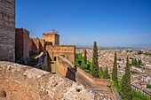 Alcazaba, Mudejar architecture, Alhambra, UNESCO, Granada, Andalusia, Spain