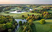 Leeds Castle bei Sonnenaufgang, Kent, England, Vereinigtes Königreich