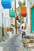 Old town, Mandraki, Nisyros Island, Dodecanese Islands, Greek Islands, Greece, Europe