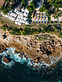 Aerial drone view of Casa da Guia, Cascais, Portugal