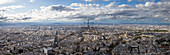 Aerial view of Paris with Eiffel Tower, Paris, France