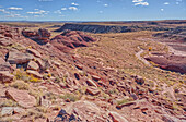 An unnamed canyon that leads into Dead Wash at Petrified Forest National Park, Arizona, United States of America