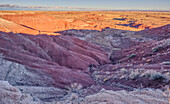 Cliff view of Dead Wash Valley in Petrified Forest National Park, Arizona, United States of America