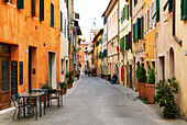 Streets of San Quirico d'Orcia, UNESCO, Tuscany, Italy