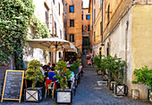 Traditionelles italienisches Restaurant in Rom, Latium, Italien