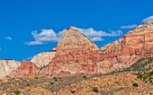 Watchman Mountain, 6545 ft, in der Nähe von Springdale, Utah, Vereinigte Staaten von Amerika