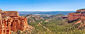 Paria View und Hoodoos, Bryce Canyon National Park, Utah, Vereinigte Staaten von Amerika