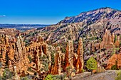 Fairyland Point and hoodoos, Bryce Canyon National Park, Utah, United States of America