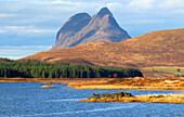 Suilven, Assynt, Sutherland, Highlands, Schottland, Vereinigtes Königreich