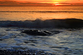 Winter sunset, Rest Bay, Porthcawl, South Wales, United Kingdom