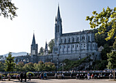 Sanctuary of Our Lady of Lourdes, a Catholic Marian shrine and pilgrimage site, Lourdes, Hautes-Pyrenees, Occitanie, France