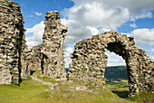 Ruined Dinas Bran Castle, Llangollen, Denbighshire, Wales, United Kingdom