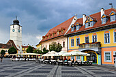 Großer Platz und Ratsturm, Hermannstadt (Sibiu), Siebenbürgen, Rumänien