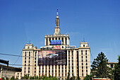 The House of the Free Press designed 1956 by the architect Horia Maicu, in Soviet Socialist realism style, Bucharest, Romania