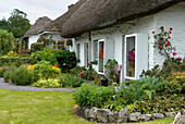 Thatched cottage in Adare, County Limerick, Munster, Republic of Ireland