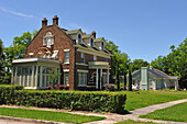 Forested good residential area around Calder Avenue, Beaumont, Texas, United States of America