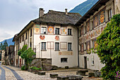 Casa Stanga used as an inn, Giornico, Canton Ticino, Switzerland