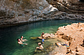 Bimmah Sinkhole (doline), near Tiwi, Sultanate of Oman, Arabian Peninsula