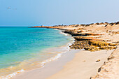 White sandy beach near Tiwi, Sultanate of Oman, Arabian Peninsula