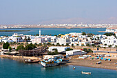 Dhows in shipyard, Sur Township, port-city, capital of Ash Sharqiyah Region, Sultanate of Oman, Arabian Peninsula