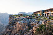 Alila Jabal Akhdar hotel, nestled 2000 metres above sea level, surrounded by Al Hajar Mountains, Sultanate of Oman, Arabian Peninsula