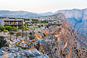 Alila Jabal Akhdar hotel, nestled 2000 metres above sea level, surrounded by Al Hajar Mountains, Sultanate of Oman, Arabian Peninsula