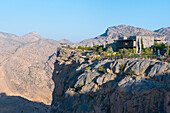 Alila Jabal Akhdar hotel, nestled 2000 metres above sea level, surrounded by Al Hajar Mountains, Sultanate of Oman, Arabian Peninsula