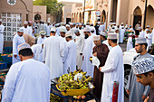 Big Friday Market in the walled Old Town of Nizwa, Ad Dakhiliyah Region, Sultanate of Oman, Arabian Peninsula