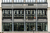 Old factory with ghost sign, Paris, France