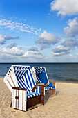 Deckchairs on Hornum beach, Sylt, Schleswig Holstein, Germany, Europe