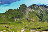 Brienzer Rothornbahn und Brienzersee, Brienz, Berner Oberland, Schweiz